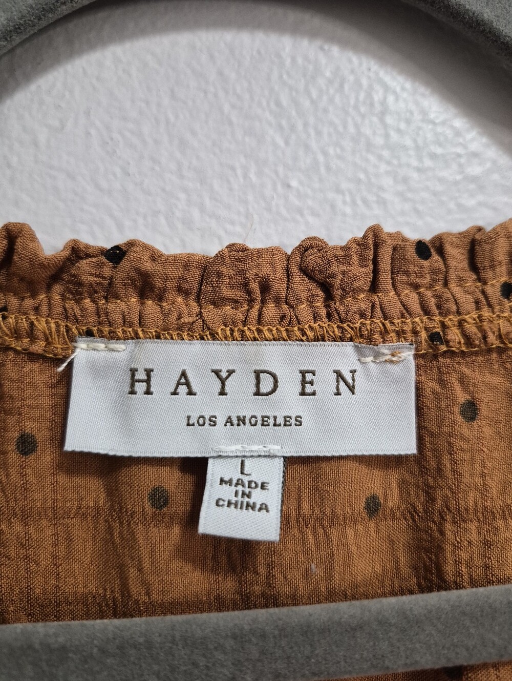 Hayden Los Angeles Polka Dot Tiered Midi Dress Size Large - Picture 3 of 5